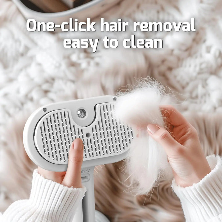 Pet Spray Grooming Comb – De-Shedding & Styling Tool for Dogs & Cats