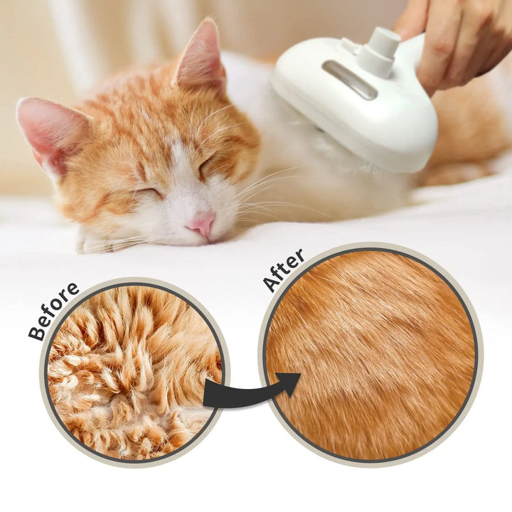 Pet Spray Grooming Comb – De-Shedding & Styling Tool for Dogs & Cats